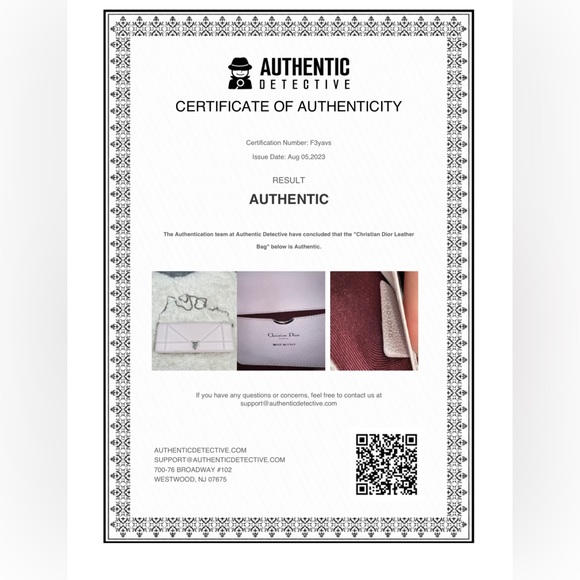 CHRISTIAN DIOR Grained Calfskin Leather Diorama Clutch Light Pink - Picture 13 of 13